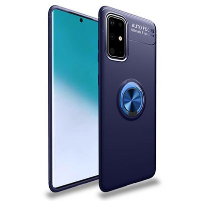 Galaxy M31S Kılıf Zore Ravel Silikon Kapak Siyah