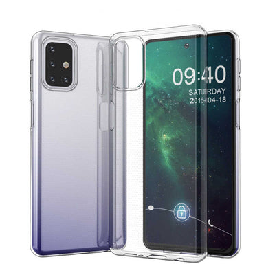 Galaxy M31S Kılıf Zore Süper Silikon Kapak Renksiz