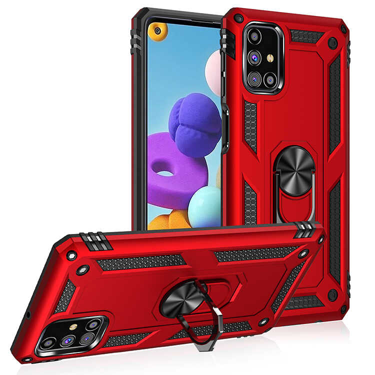 Galaxy M31S Kılıf Zore Vega Kapak Gri