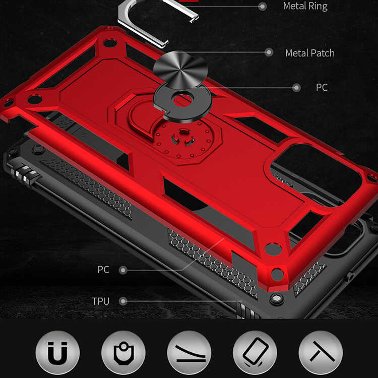 Galaxy M31S Kılıf Zore Vega Kapak Gold