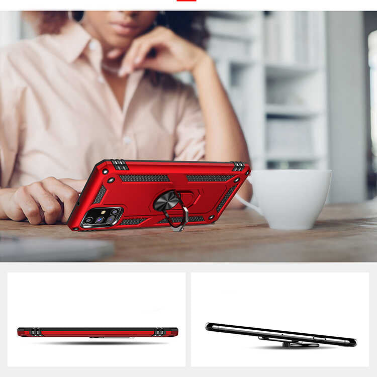 Galaxy M31S Kılıf Zore Vega Kapak Kırmızı