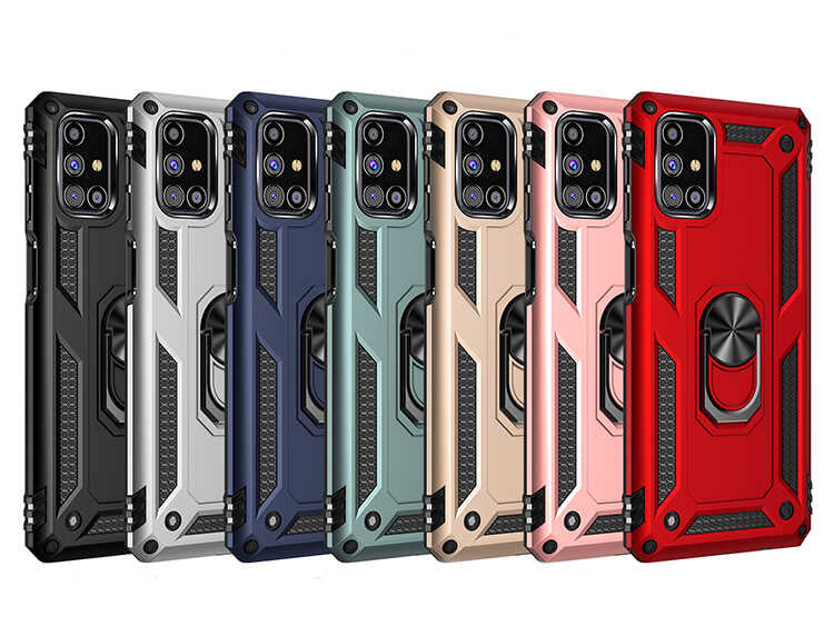 Galaxy M31S Kılıf Zore Vega Kapak Mavi