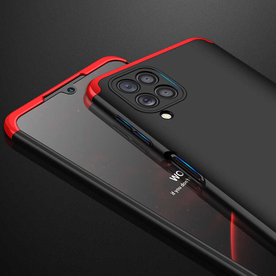 Galaxy M32 Kılıf Zore Ays Kapak Siyah-Gri