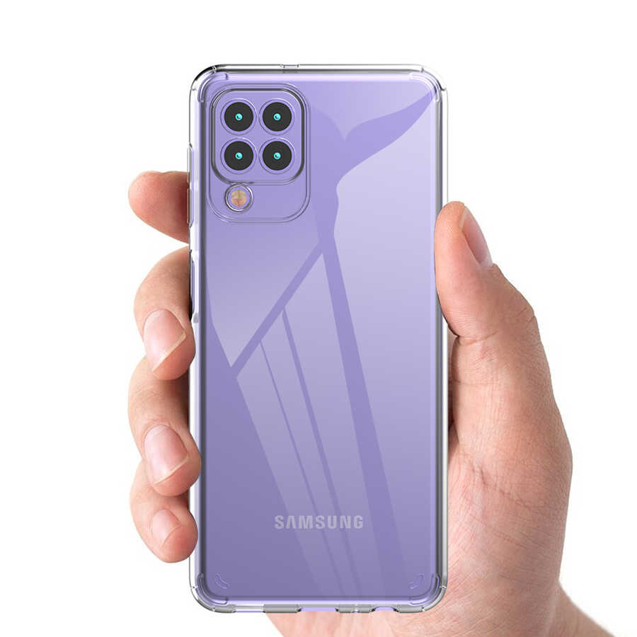 Galaxy M32 Kılıf Zore Coss Kapak Renksiz
