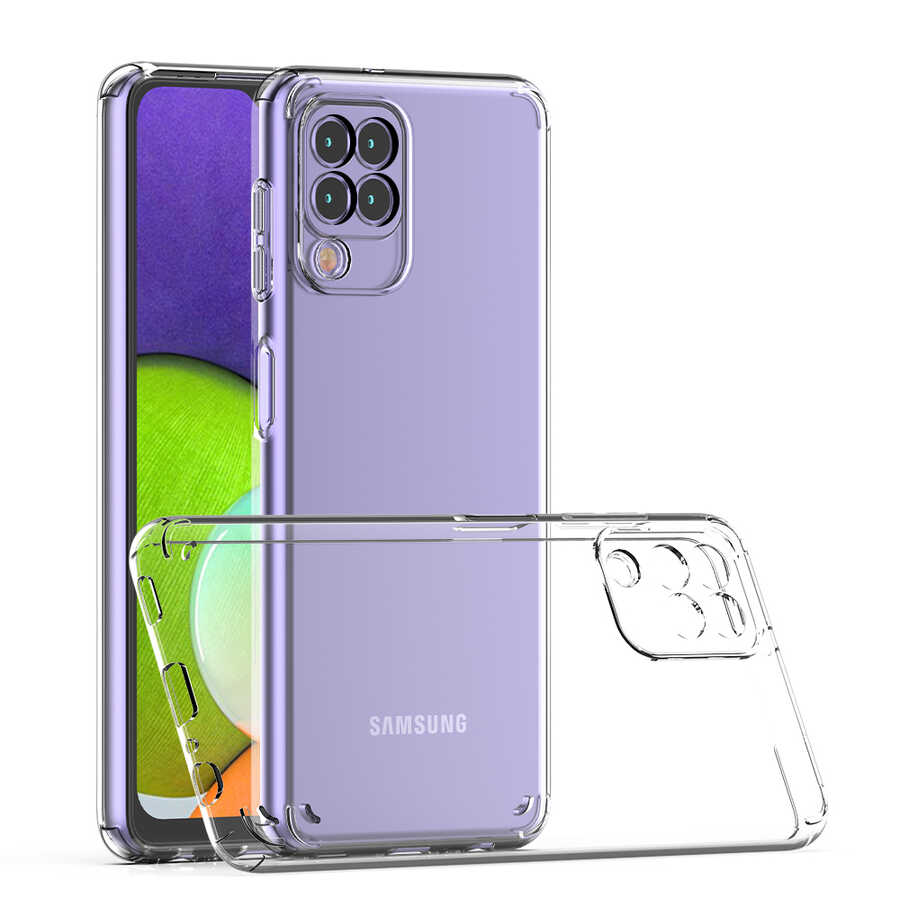 Galaxy M32 Kılıf Zore Coss Kapak Renksiz