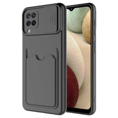 Galaxy M32 Kılıf Zore Kartix Kapak Siyah