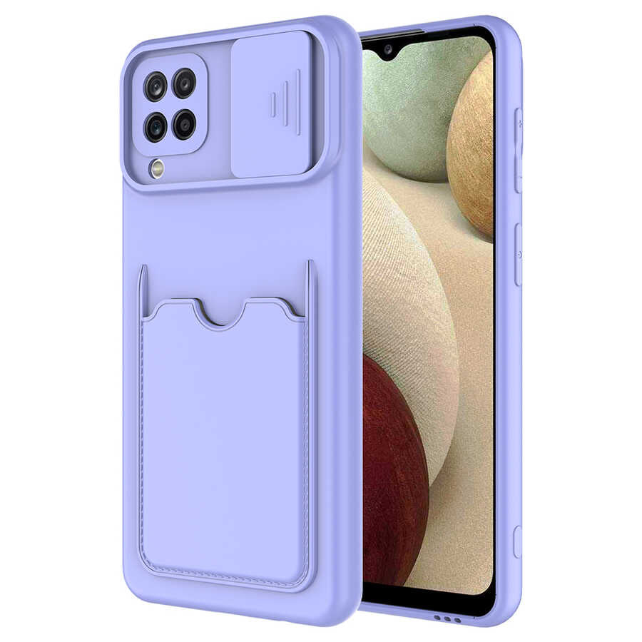 Galaxy M32 Kılıf Zore Kartix Kapak Kırmızı