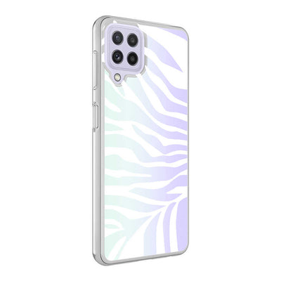 Galaxy M32 Kılıf Zore M-Blue Desenli Kapak Zebra No1