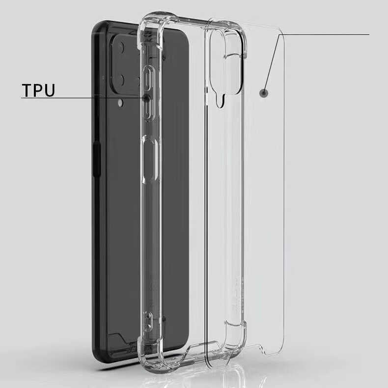 Galaxy M32 Kılıf Zore Nitro Anti Shock Silikon Renksiz