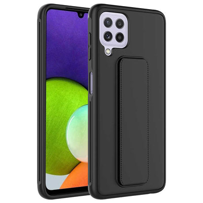 Galaxy M32 Kılıf Zore Qstand Kapak Lila