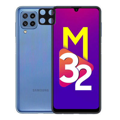 Galaxy M32 Zore 3D Kamera Camı Siyah