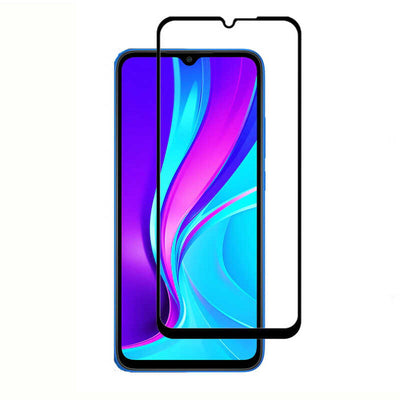 Galaxy M32 Zore Kenarları Kırılmaya Dayanıklı Cam Ekran Koruyucu Siyah