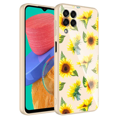 Galaxy M33 Kılıf Kamera Korumalı Desenli Sert Silikon Zore Epoksi Kapak NO2