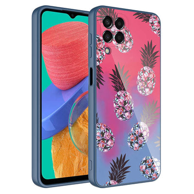 Galaxy M33 Kılıf Kamera Korumalı Desenli Sert Silikon Zore Epoksi Kapak NO3