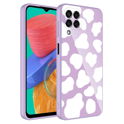 Galaxy M33 Kılıf Kamera Korumalı Desenli Sert Silikon Zore Epoksi Kapak NO6