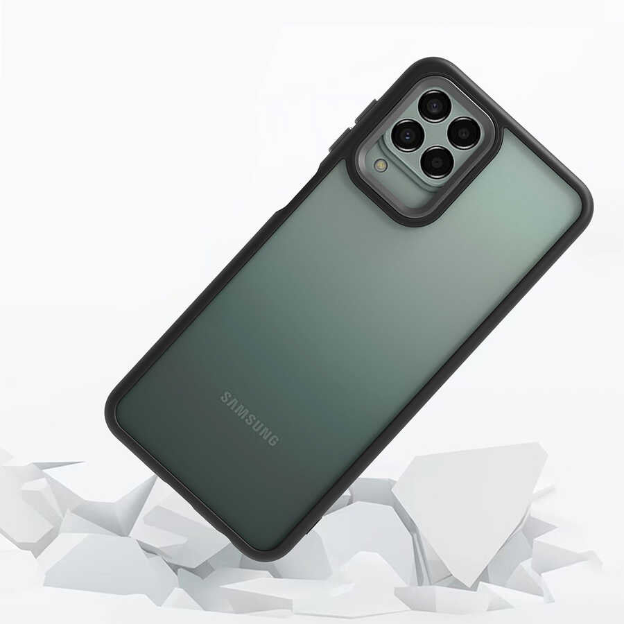 Galaxy M33 Kılıf Zore Flora Kapak Mavi