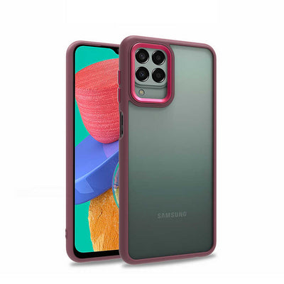 Galaxy M33 Kılıf Zore Flora Kapak Kırmızı