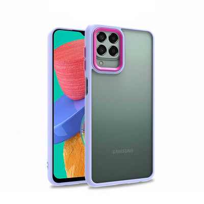 Galaxy M33 Kılıf Zore Flora Kapak Lila