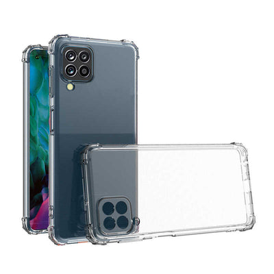 Galaxy M33 Kılıf Zore Kamera Korumalı Nitro Anti Shock Silikon Renksiz