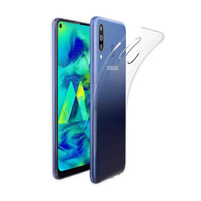 Galaxy M40 Kılıf Zore Süper Silikon Kapak Renksiz