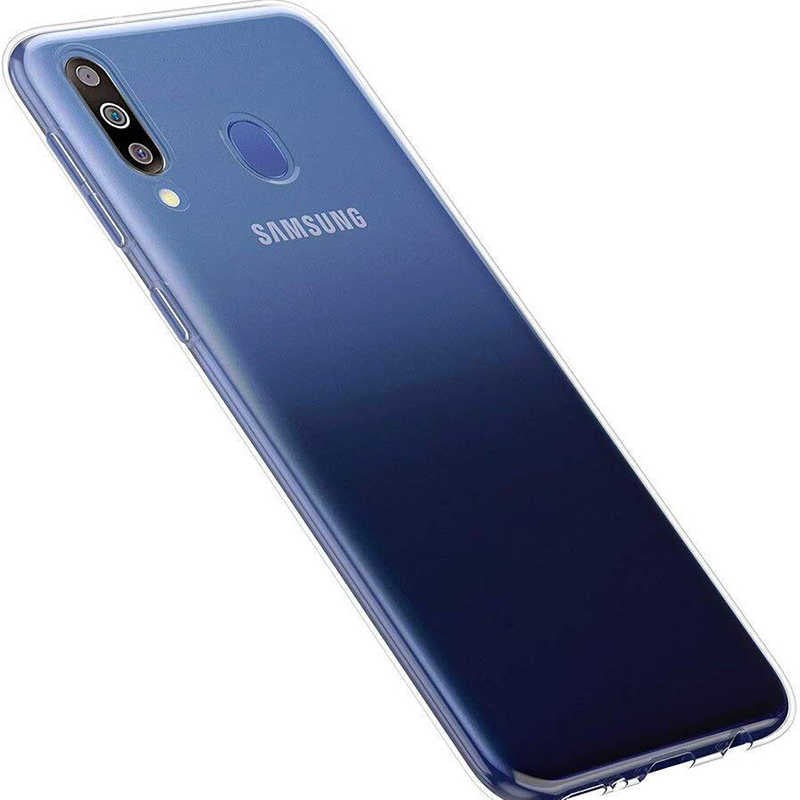 Galaxy M40 Kılıf Zore Süper Silikon Kapak Renksiz