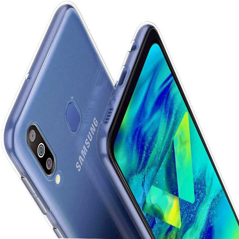 Galaxy M40 Kılıf Zore Süper Silikon Kapak Renksiz
