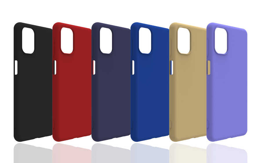 Galaxy M51 Kılıf Zore Biye Silikon Gold