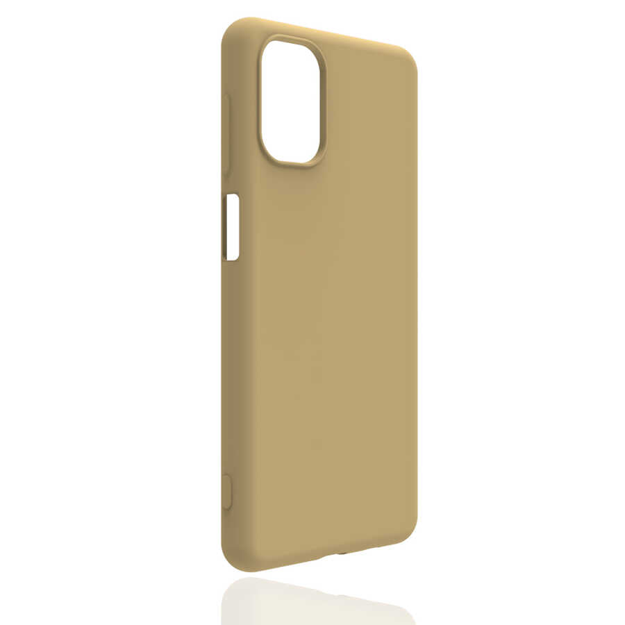 Galaxy M51 Kılıf Zore Biye Silikon Gold