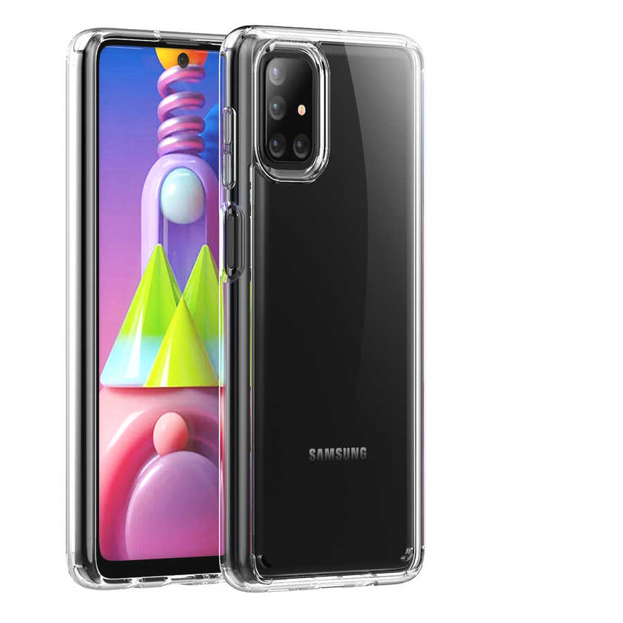 Galaxy M51 Kılıf Zore Coss Kapak Renksiz