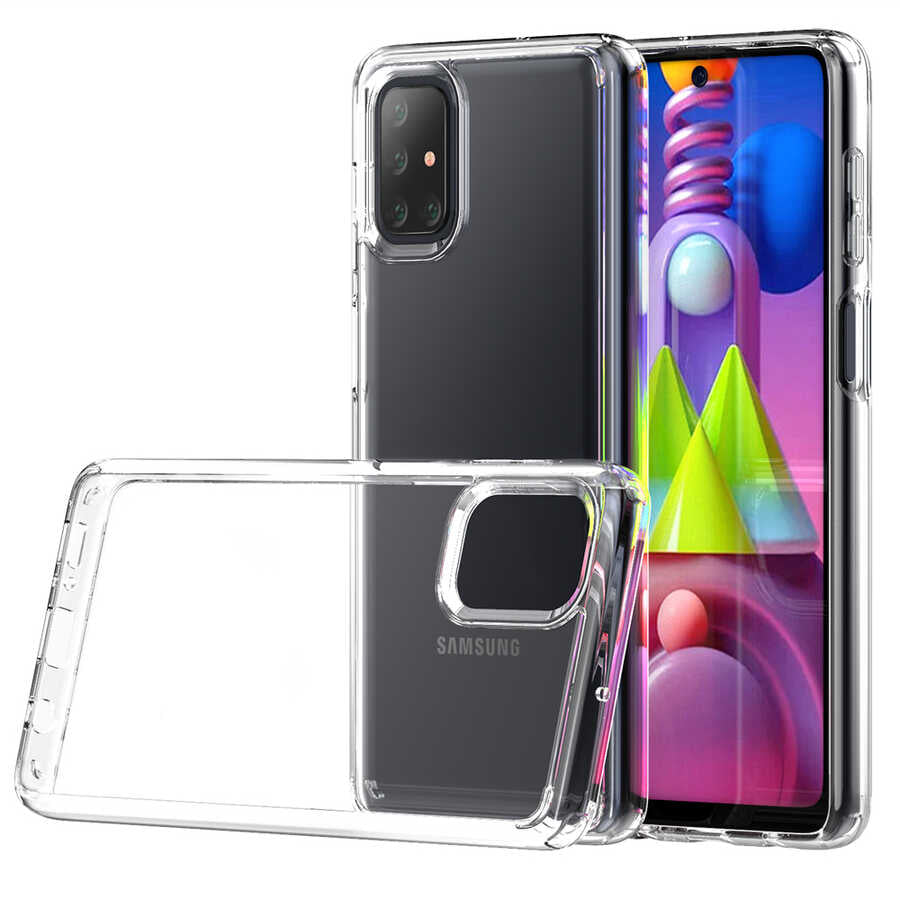 Galaxy M51 Kılıf Zore Coss Kapak Renksiz