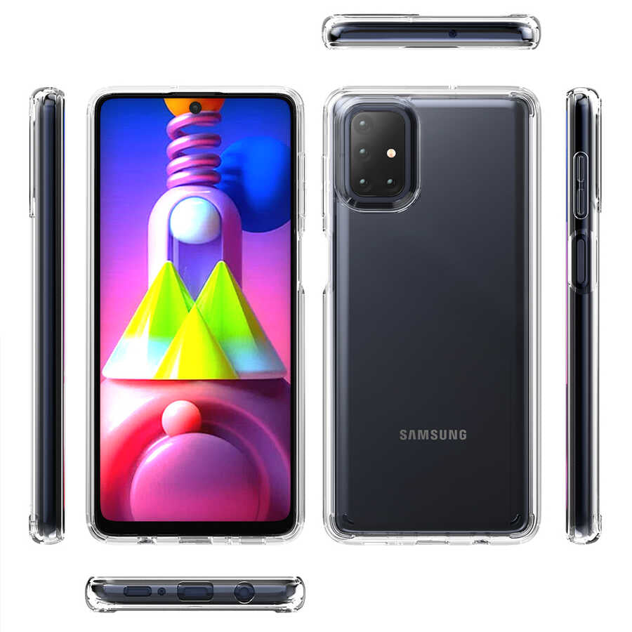 Galaxy M51 Kılıf Zore Coss Kapak Renksiz
