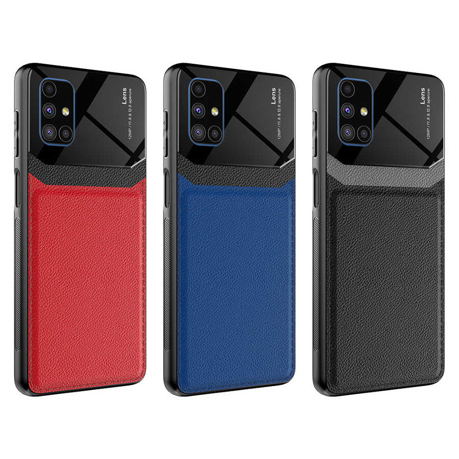 Galaxy M51 Kılıf Zore Emiks Kapak Kırmızı