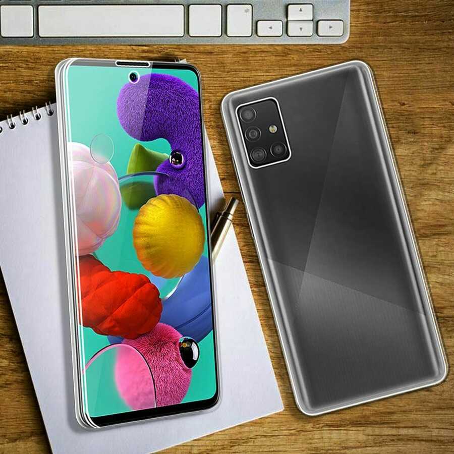 Galaxy M51 Kılıf Zore Enjoy Kapak Renksiz