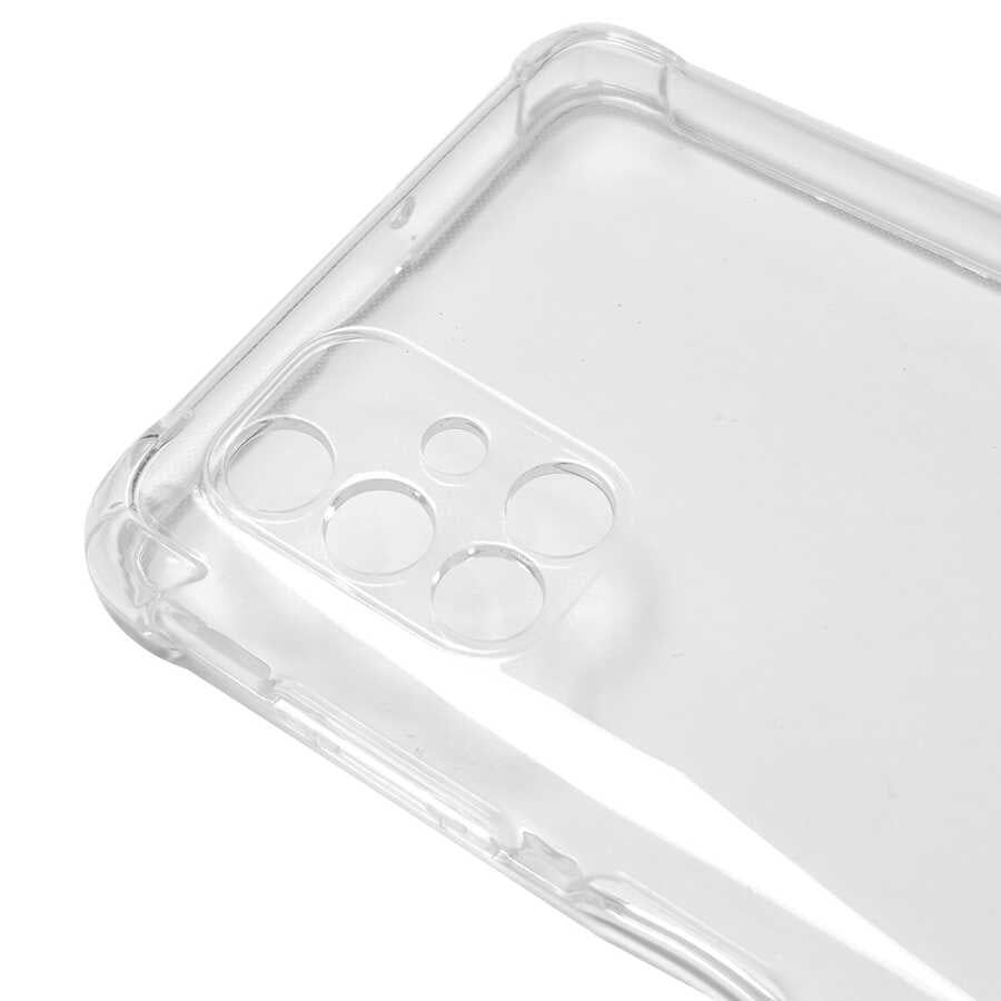 Galaxy M51 Kılıf Zore Kamera Korumalı Nitro Anti Shock Silikon Renksiz