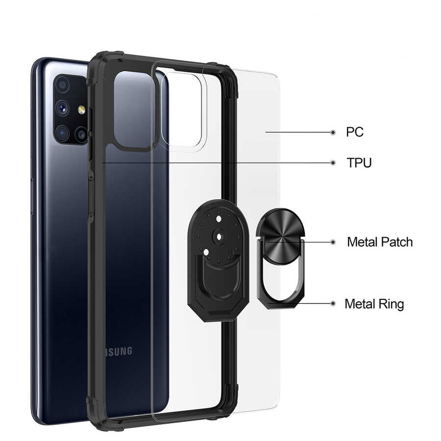 Galaxy M51 Kılıf Zore Mola Kapak Siyah