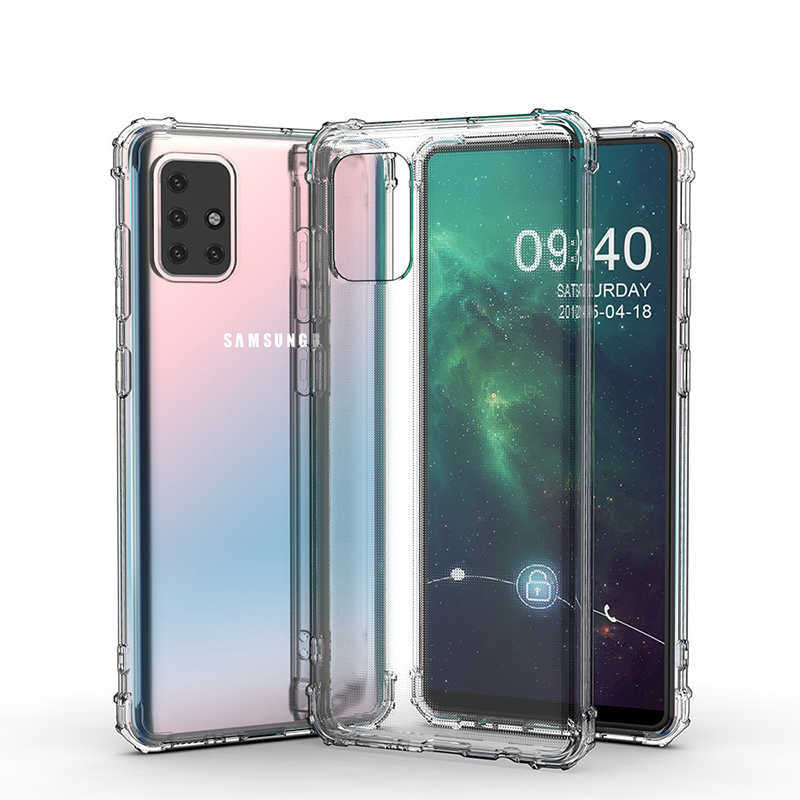 Galaxy M51 Kılıf Zore Nitro Anti Shock Silikon Renksiz