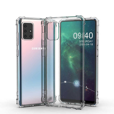 Galaxy M51 Kılıf Zore Nitro Anti Shock Silikon Renksiz