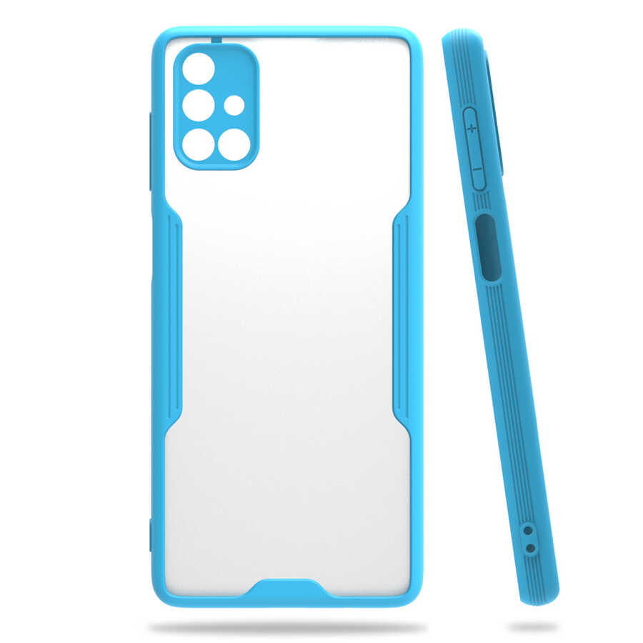 Galaxy M51 Kılıf Zore Parfe Kapak Mavi