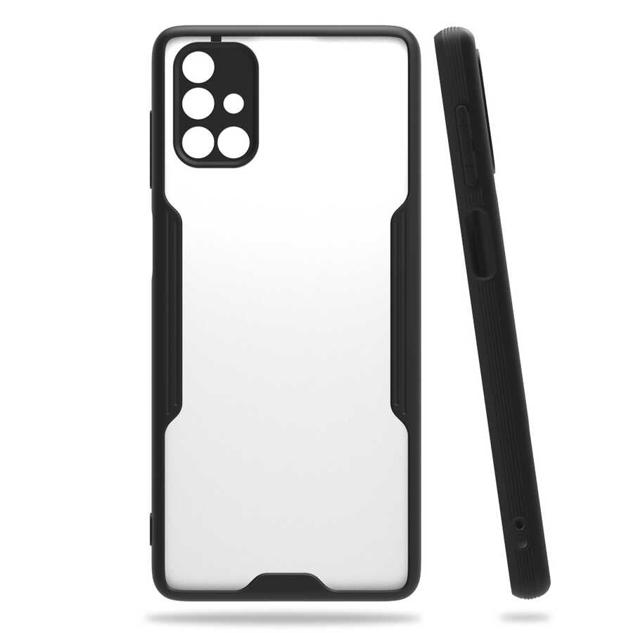 Galaxy M51 Kılıf Zore Parfe Kapak Siyah