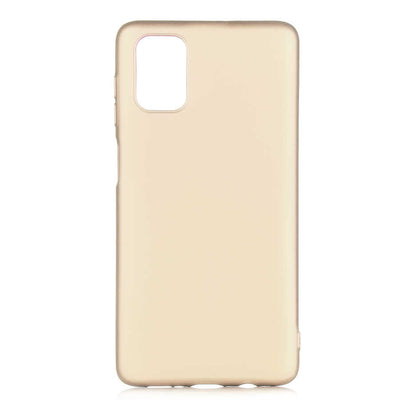 Galaxy M51 Kılıf Zore Premier Silikon Kapak Gold