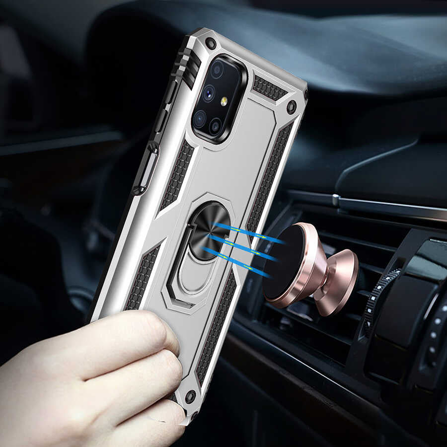 Galaxy M51 Kılıf Zore Vega Kapak Siyah