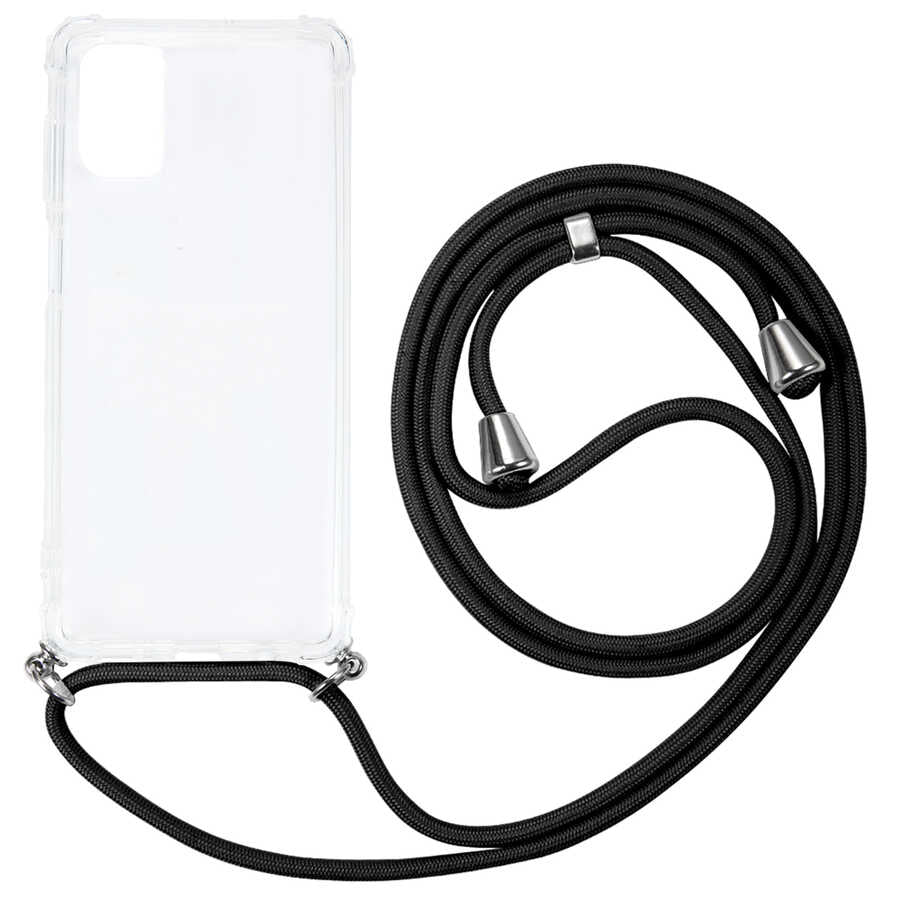 Galaxy M51 Kılıf Zore X-Rop Kapak Renksiz