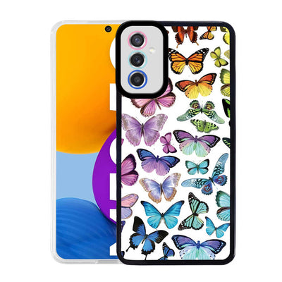 Galaxy M52 Kılıf Zore M-Fit Desenli Kapak Butterfly No3