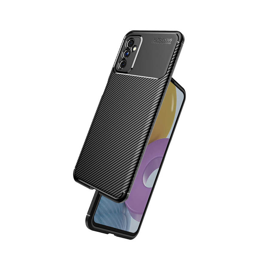 Galaxy M52 Kılıf Zore Negro Silikon Kapak Lacivert