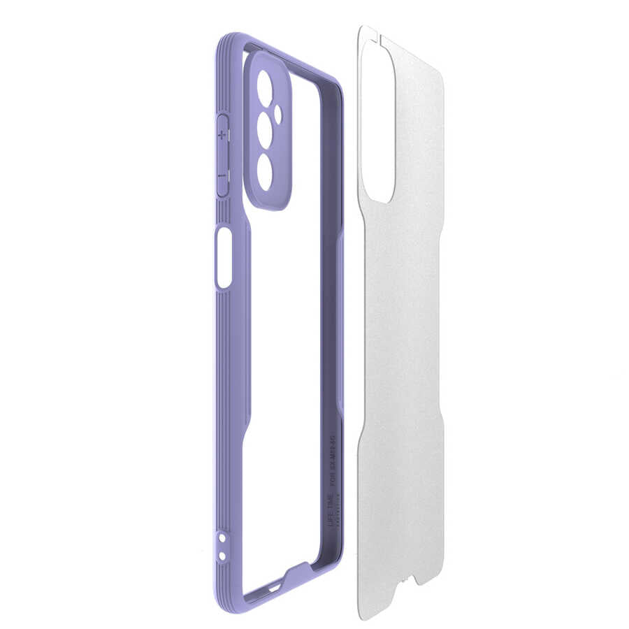 Galaxy M52 Kılıf Zore Parfe Kapak Mavi