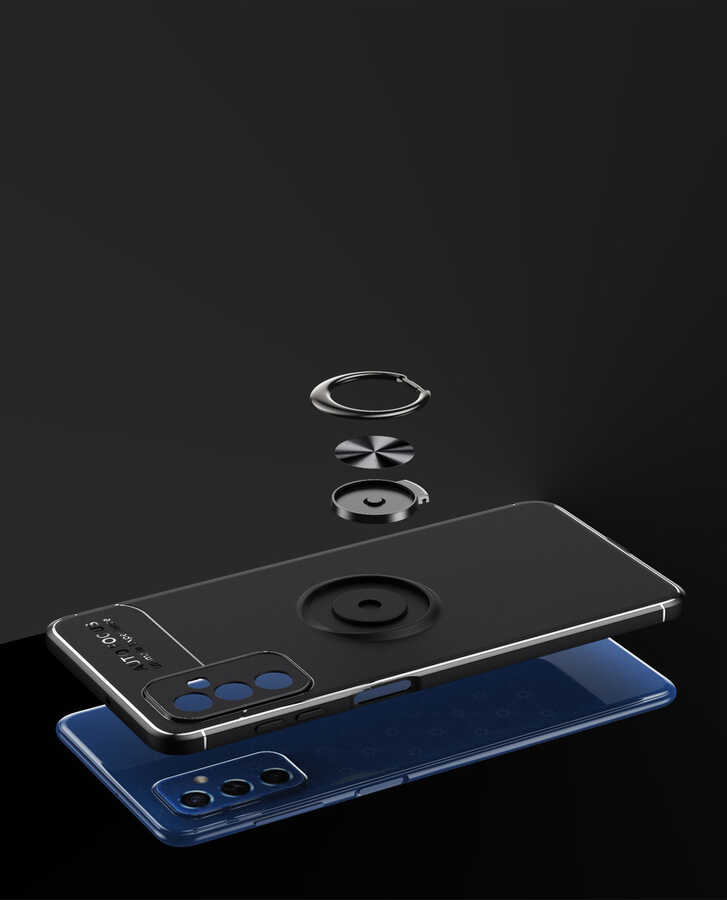 Galaxy M52 Kılıf Zore Ravel Silikon Kapak Kırmızı