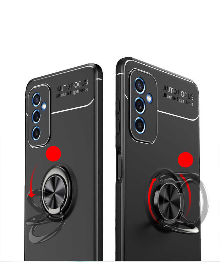 Galaxy M52 Kılıf Zore Ravel Silikon Kapak Mavi