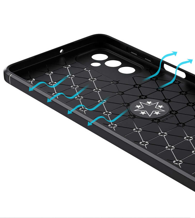 Galaxy M52 Kılıf Zore Ravel Silikon Kapak Mavi