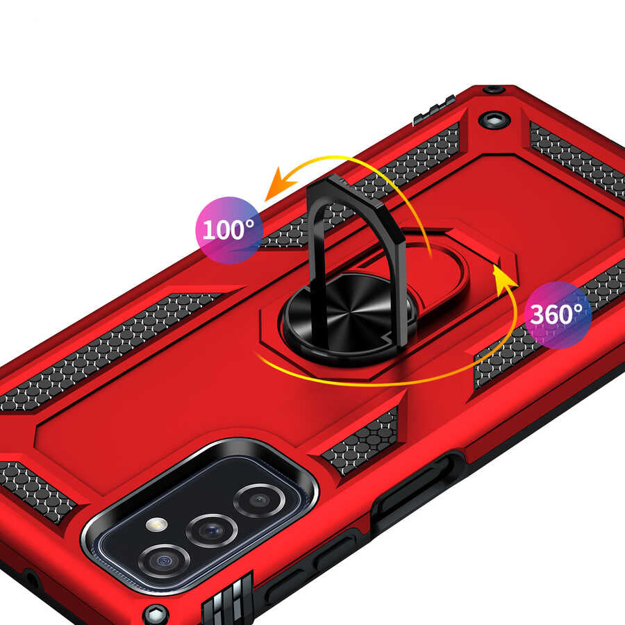 Galaxy M52 Kılıf Zore Vega Kapak Mavi