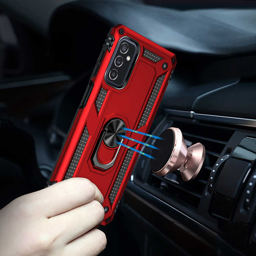 Galaxy M52 Kılıf Zore Vega Kapak Mavi